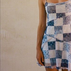 UO Moxie Mesh Mini Slip Dress